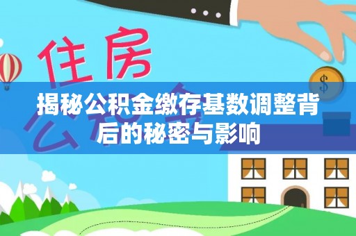 柯坪揭秘公积金缴存基数调整背后的秘密与影响
