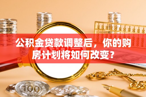 柯坪公积金贷款调整后，你的购房计划将如何改变？