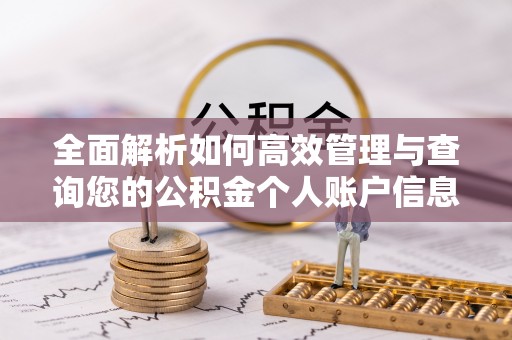 柯坪全面解析如何高效管理与查询您的公积金个人账户信息