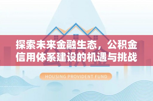 柯坪探索未来金融生态，公积金信用体系建设的机遇与挑战