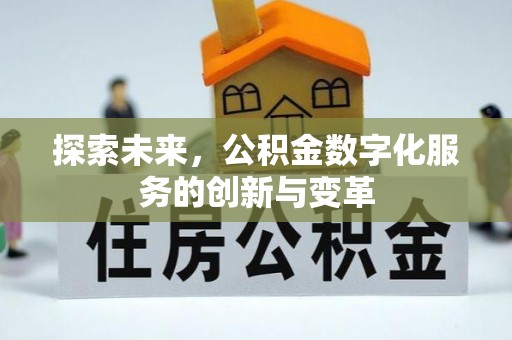 柯坪探索未来，公积金数字化服务的创新与变革